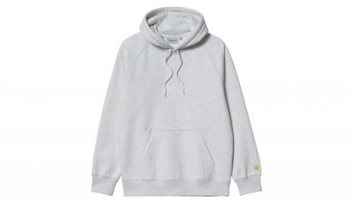 Carhartt WIP Hooded Chase Sweatshirt Aash Heather červené I026384_00J_XX