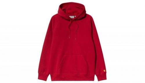 Carhartt WIP Hooded Chase Sweatshirt Cornel šedé I026384_0O5_XX