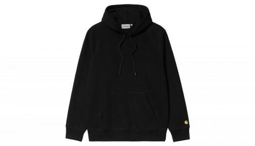 Carhartt WIP Hooded Chase Sweatshirt Black Gold čierne I026384_00F_XX