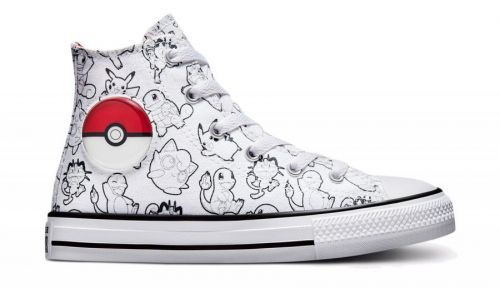Converse x Pokémon Poké Ball Chuck Taylor All Star Kids biele A01230C