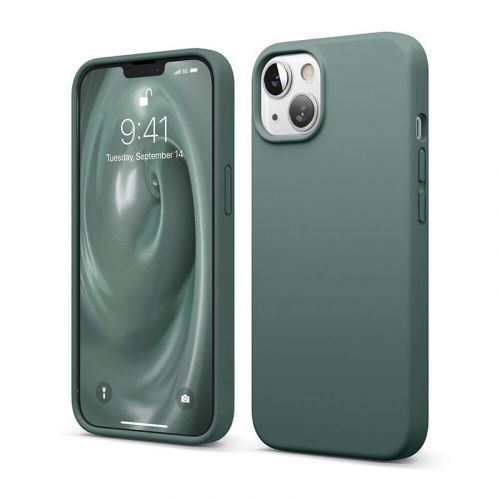 ELAGO KRYT SILICONE CASE PRE IPHONE 13 - MIDNIGHT GREEN