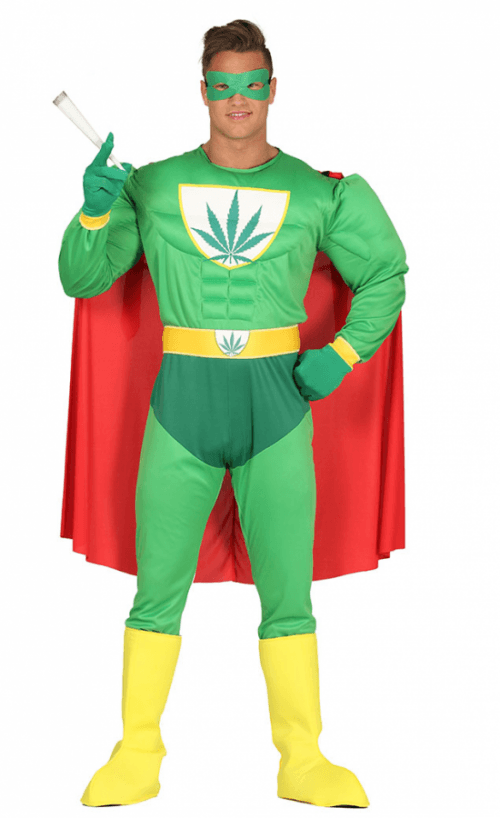 Guirca Superhrdina Marihuana Veľkosť - dospelý: M