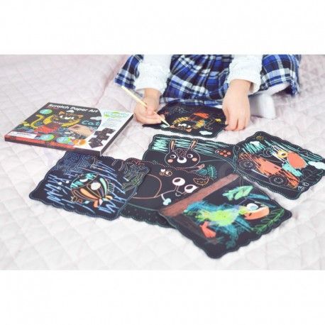 41137 Kteatívna sada vyškrabovacích papierikov Woopie ART & FUN 7 dielov
