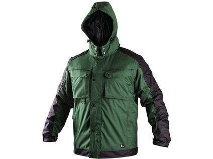 Bunda CXS IRVINE, zimná, pánska, zeleno-čierna, veľ. 3XL