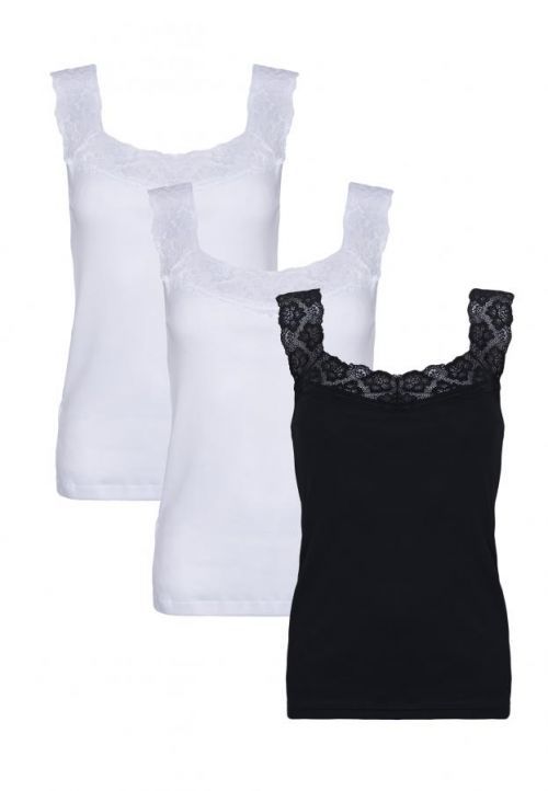 Eldar 3Pack Camisole Arietta Black/White/White S