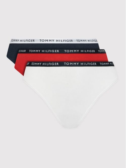 Dámské tanga 3pack - UW0UW02829 - 0WS - Tommy Hilfiger směs barev S