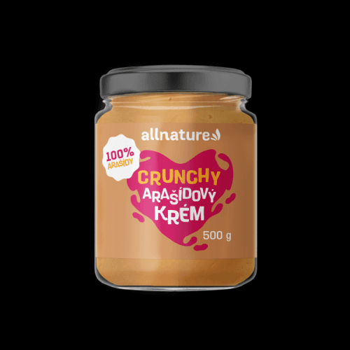 ALLNATURE Arašidový krém crunchy 500 g