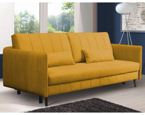 Rozkladacia pohovka Vannes, žltá látka%