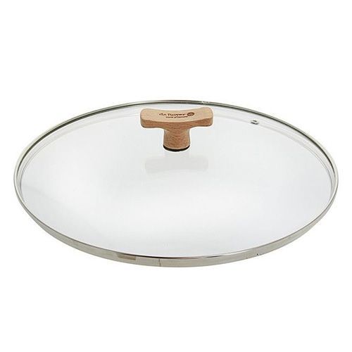 Sklenené veko s dreveným úchytom de Buyer 20 cm