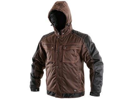 Bunda CXS IRVINE, zimná, pánska, hnedo-čierna, veľ. 3XL