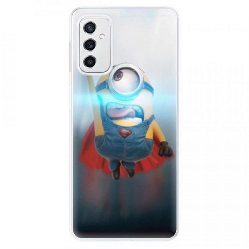 Odolné silikónové puzdro iSaprio - Mimons Superman 02 - Samsung Galaxy M52 5G
