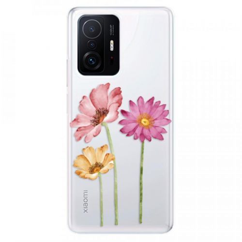 Odolné silikónové puzdro iSaprio - Three Flowers - Xiaomi 11T / 11T Pro