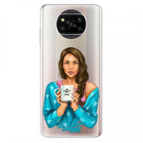 Odolné silikónové puzdro iSaprio - Coffe Now - Brunette - Xiaomi Poco X3 Pro / X3 NFC