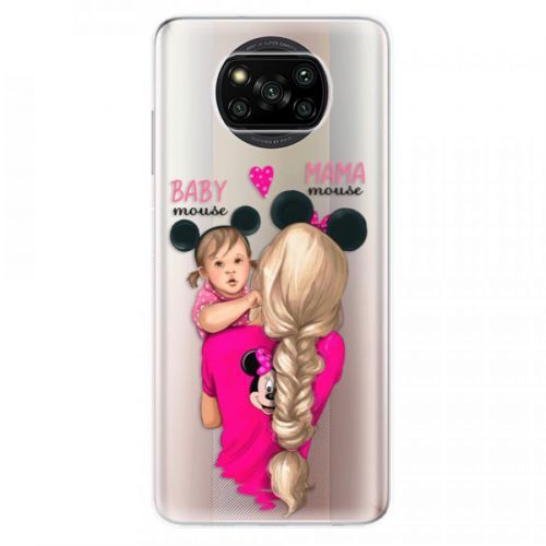 Odolné silikónové puzdro iSaprio - Mama Mouse Blond and Girl - Xiaomi Poco X3 Pro / X3 NFC