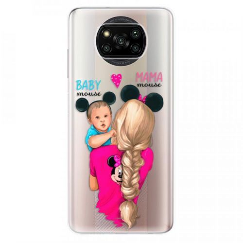 Odolné silikónové puzdro iSaprio - Mama Mouse Blonde and Boy - Xiaomi Poco X3 Pro / X3 NFC