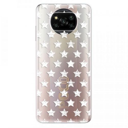 Odolné silikónové puzdro iSaprio - Stars Pattern - white - Xiaomi Poco X3 Pro / X3 NFC