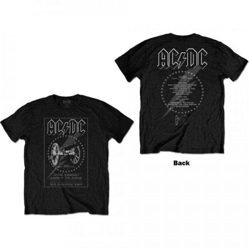 AC/DC tričko FTATR 40th Monochrome Čierna XXL