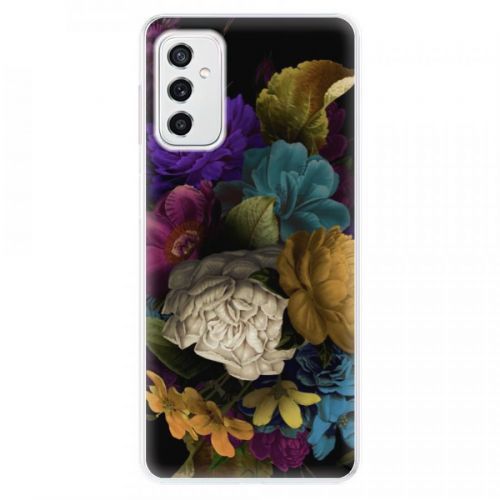 Odolné silikónové puzdro iSaprio - Dark Flowers - Samsung Galaxy M52 5G