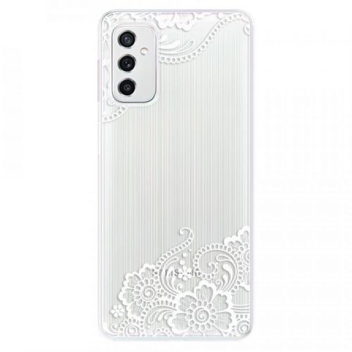 Odolné silikónové puzdro iSaprio - White Lace 02 - Samsung Galaxy M52 5G