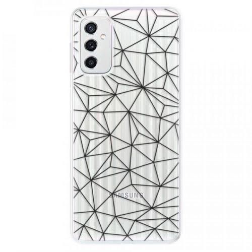 Odolné silikónové puzdro iSaprio - Abstract Triangles 03 - black - Samsung Galaxy M52 5G