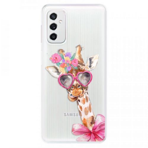 Odolné silikónové puzdro iSaprio - Lady Giraffe - Samsung Galaxy M52 5G
