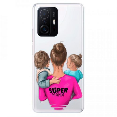 Odolné silikónové puzdro iSaprio - Super Mama - Boy and Girl - Xiaomi 11T / 11T Pro