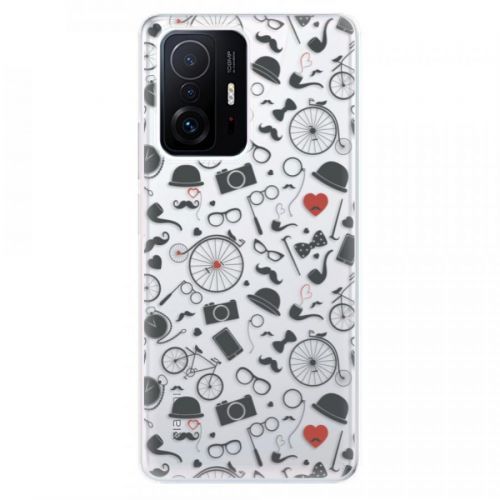 Odolné silikónové puzdro iSaprio - Vintage Pattern 01 - black - Xiaomi 11T / 11T Pro