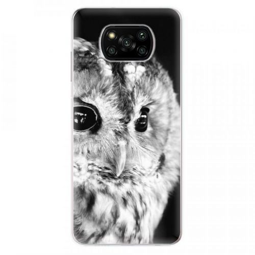 Odolné silikónové puzdro iSaprio - BW Owl - Xiaomi Poco X3 Pro / X3 NFC