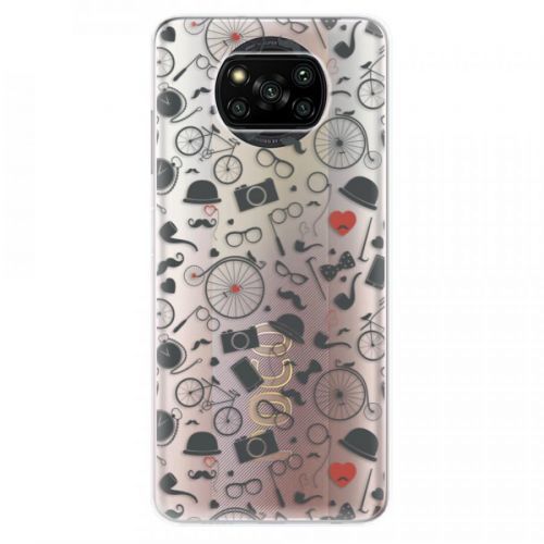 Odolné silikónové puzdro iSaprio - Vintage Pattern 01 - black - Xiaomi Poco X3 Pro / X3 NFC