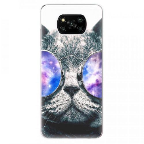 Odolné silikónové puzdro iSaprio - Galaxy Cat - Xiaomi Poco X3 Pro / X3 NFC