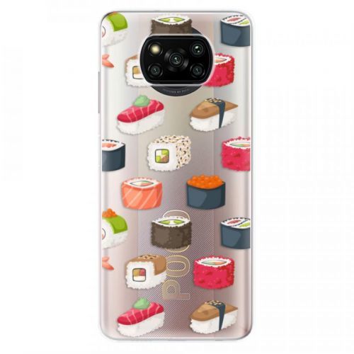 Odolné silikónové puzdro iSaprio - Sushi Pattern - Xiaomi Poco X3 Pro / X3 NFC