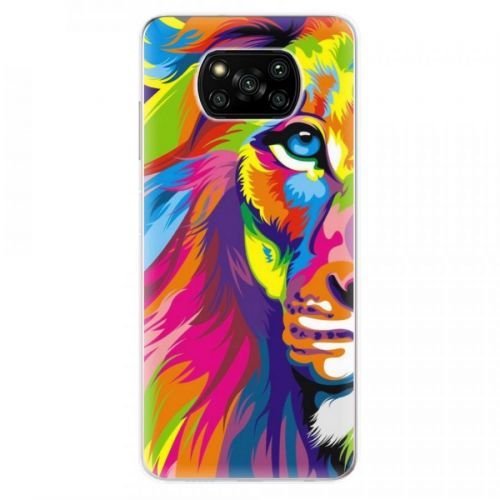 Odolné silikónové puzdro iSaprio - Rainbow Lion - Xiaomi Poco X3 Pro / X3 NFC