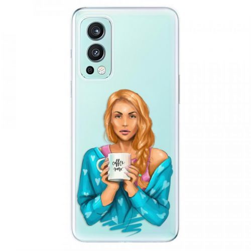 Odolné silikónové puzdro iSaprio - Coffe Now - Redhead - OnePlus Nord 2 5G