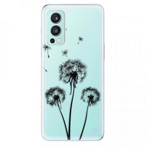 Odolné silikónové puzdro iSaprio - Three Dandelions - black - OnePlus Nord 2 5G