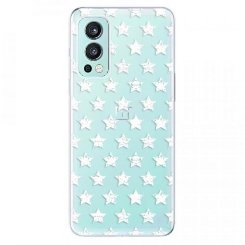 Odolné silikónové puzdro iSaprio - Stars Pattern - white - OnePlus Nord 2 5G