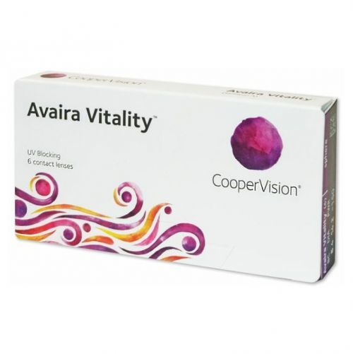 COOPERVISION Avaira Vitality mesačné kontaktné šošovky 6 kusov, Počet dioptrií: -10,0, Priemer: 14,2, Zakrivenie: 8,4, Počet ks: 6 ks