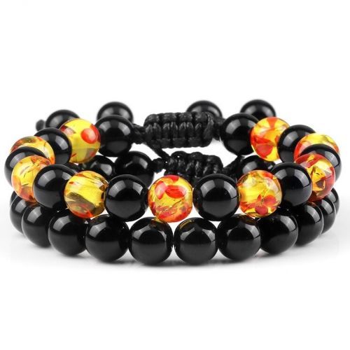Náramok Onyx-Čierna/Žltá KP13279