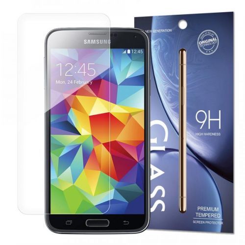 Temperované tvrdené sklo 9H pre Samsung Galaxy S5 - Transparentná KP13293