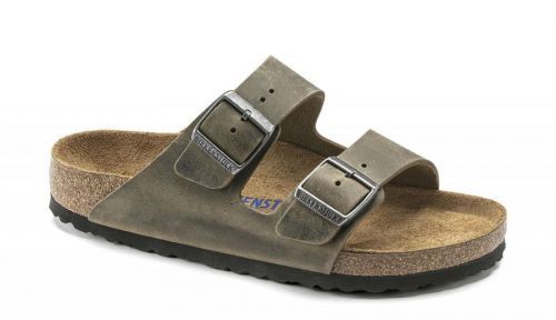 Birkenstock Arizona FL WB Faded Khaki Narrow Fit hnedé 1019377