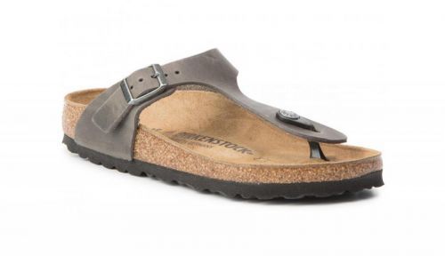 Birkenstock Gizeh Iron Narrow Fit hnedé 1014273