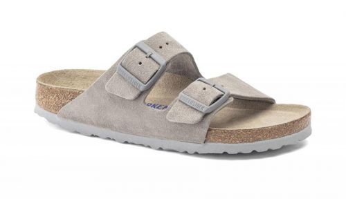 Birkenstock Arizona Soft Footbed Suede Leather Regular Fit svetlohnedé 1020507