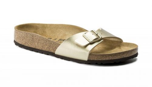 Birkenstock Madrid Birko-Flor Gold Regular Fit žlté 1016106