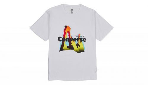Converse Hybrid World Short Sleeve Tee biele 10022305-A02