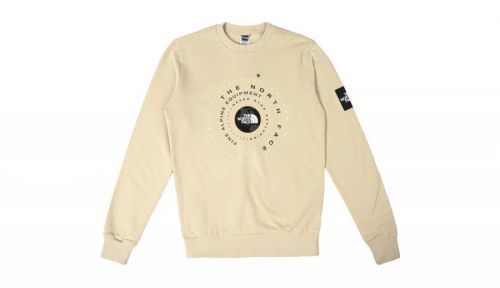 The North Face M Galahm Graphic Crew Gravel svetlohnedé NF0A7R2M3X4