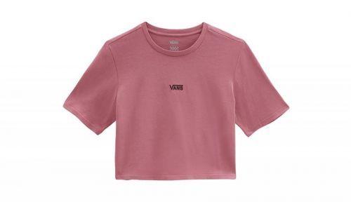 Vans Flying V Crop Crew Sport Tee ružové VN0A54QUYRT