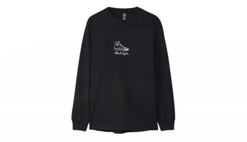 Converse Icon Signature Long Sleeve T-Shirt čierne 10023637-A01