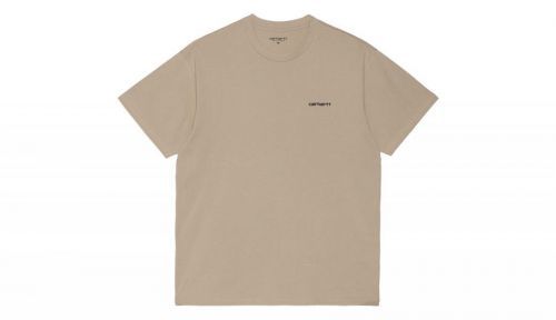 Carhartt WIP S/S Script Embroidery T-Shirt Wall svetlohnedé I025778_AW_XX