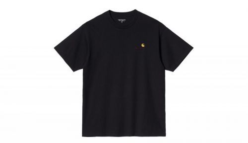 Carhartt WIP S/S American Script T-Shirt Black čierne I029956_89_XX