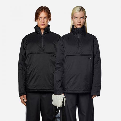 Rains Padded Nylon Anorak 15490 BLACK