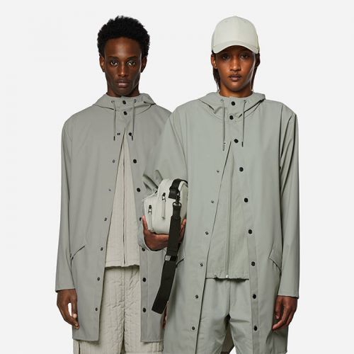 Rains Long Jacket 12020 CEMENT